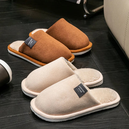 Cozy Winter Couples' Non-Slip Slippers for Home