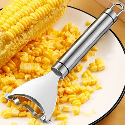 Stainless Steel Corn Peeler - Serrated Corn Stripper Tool