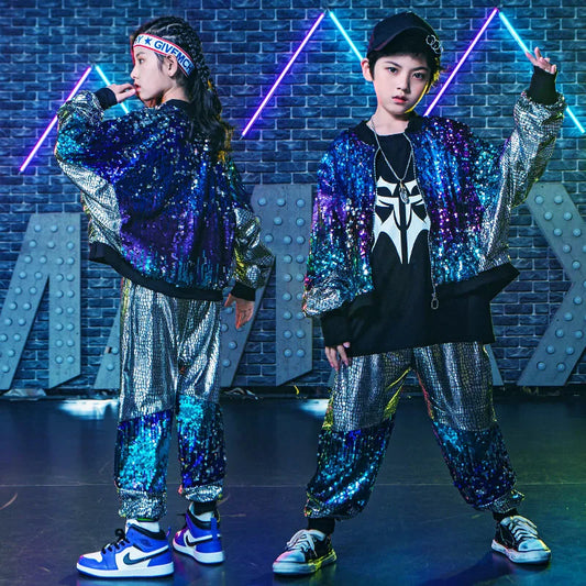 Children's Hip-Hop Performance Clothing Suit