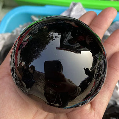 Natural Black Obsidian Sphere - Healing Crystal Ball