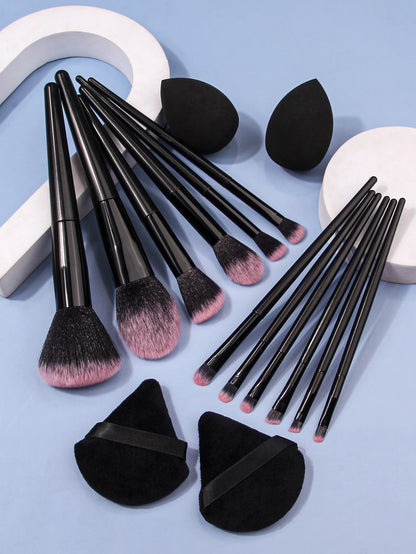 12Pcs Soft Makeup Brushes Set for Cosmetic Beauty Foundation Blush Powder Eyeshadow Concealer Blending Make Up Brush