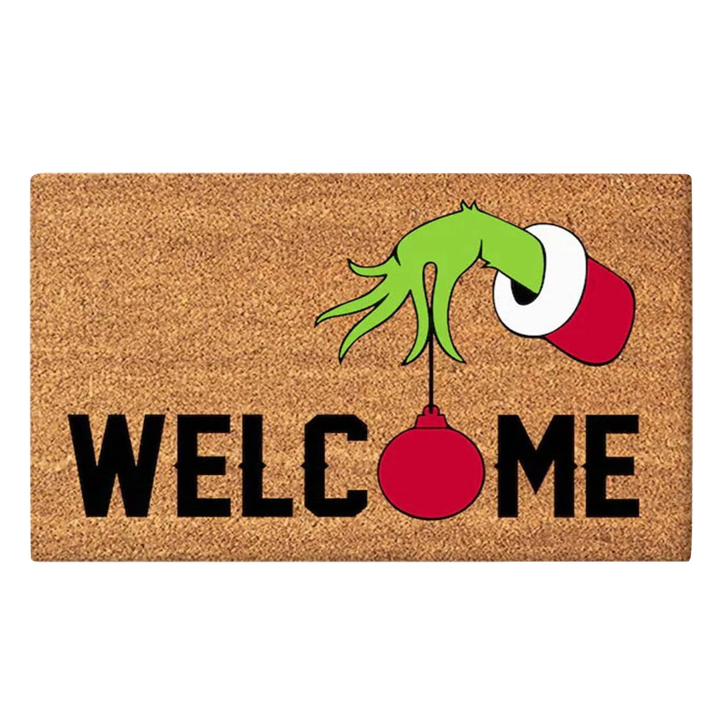 Xmas Welcome Christmas Mat Non-Slip And Washable Doormat Decoration Door Mat Entrance Rugs 40x60 cm/15.7x23.6 inches