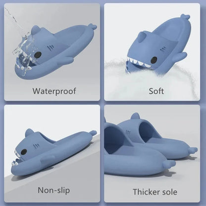 Cute Summer Shark Slippers for Men, Women & Kids