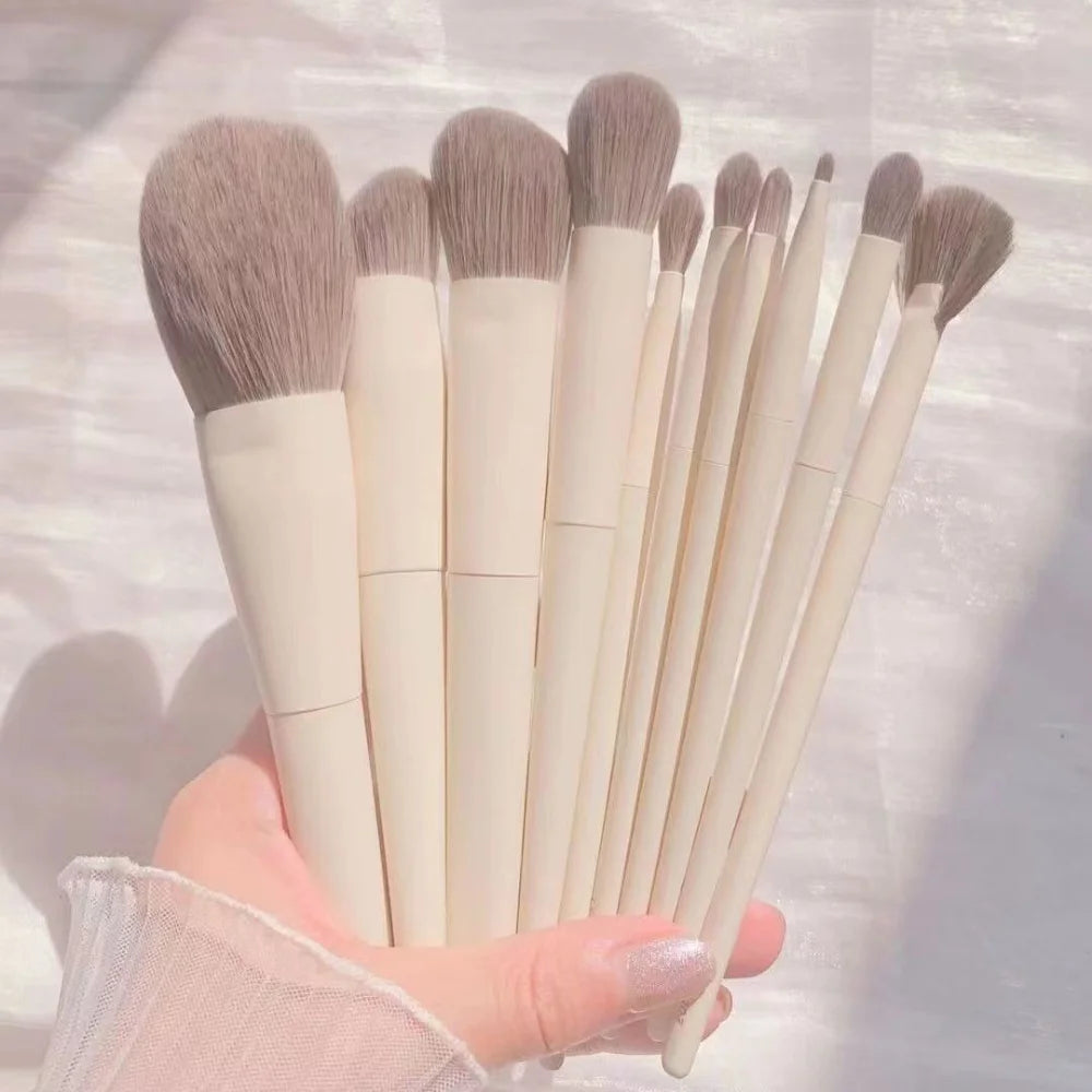 10Pcs Makeup Brush Set Make Up Concealer Blush Powder Brushes Eye Shadow Highlighter Foundation Brush Cosmetic Beauty Tools