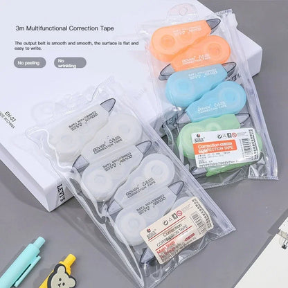 6Pcs/pack Correction Tapes Promotional Gift South Korea Stationery Cute Girl Portable Mini Tape Set School Office Supply