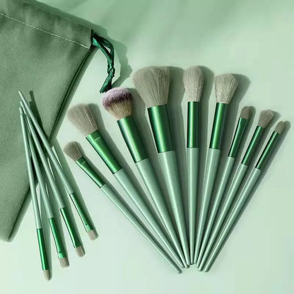 Makeup Brushes Set With 4 Sponge Puff Make-up for women Korean Cosmetics Foundation Blush Brush Complete Kit