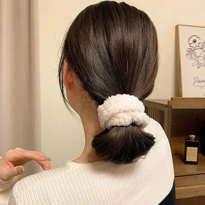 7 Pcs Plush Hair Scrunchies Set for Women