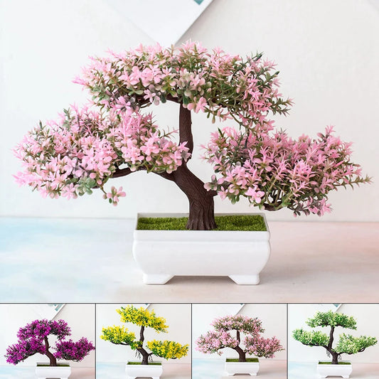 Charming Bonsai Artificial Plant in Stylish Pot