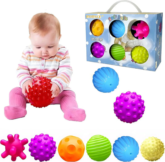 Sensory Balls for Babies - Textured Soft Montessori Toys