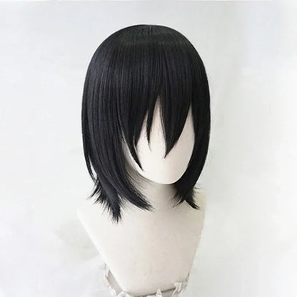 Anime Fyodor Wig Bungo Stray Dogs Fyodor Dostoevsky Cosplay Wig Short Black Heat Resistant Synthetic Hair Perucas Anime Wigs