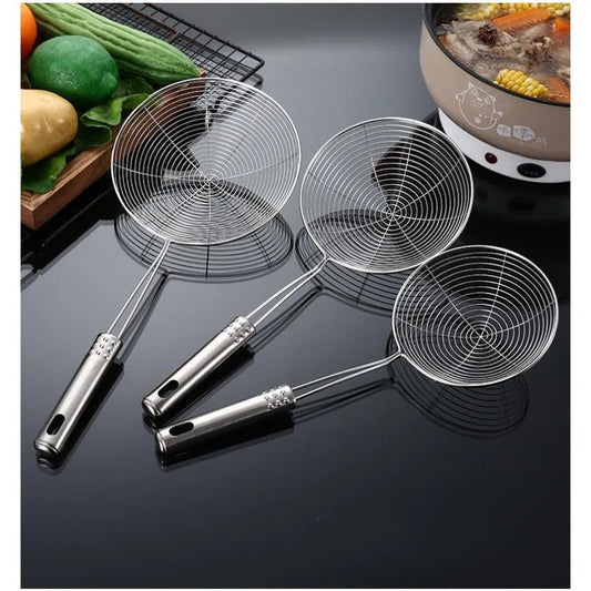 Stainless Steel Frying Strainer Spoon - Perfect for French Fries