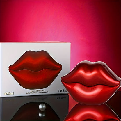 30ml Red Lip Shape Eau De Parfum - Intense & Invigorating Floral Fragrance for Women - Lingering Scent for Romantic Dates & Daily Glamour - A Charming Gift Idea for Her