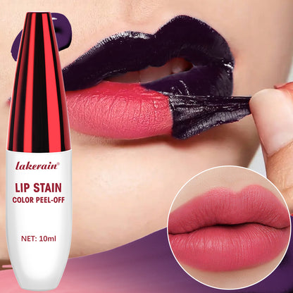 Tattoo Peel-Off Lip Stain Gel - Long-Lasting Pink Matte