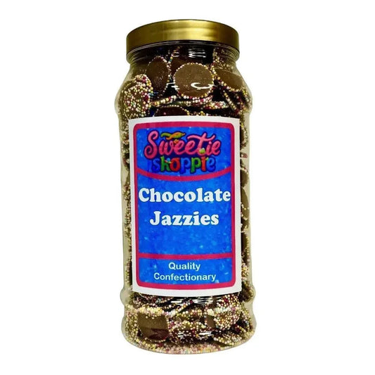 Chocolate Jazzies – Sweet Jar 970ml – Sweetie Shoppie