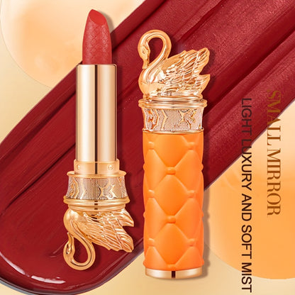 Velvet Soft Mist Matte Lipstick, Light Luxury, Non Staying Cup, Non Greasy, Moisturizing Lipstick, Long Lasting Lip Makeup Contain Plant Squalane